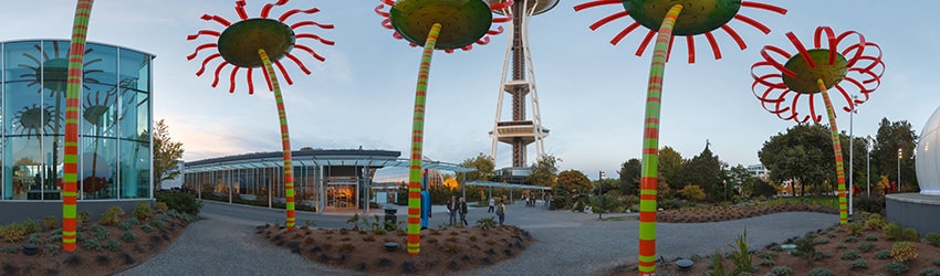 Sonic Bloom Sculpture at the Seattle Center, Seattle WA