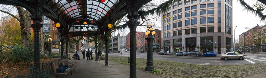 Pergola, 1st & Yesler, Pioneer Square, Seattle WA