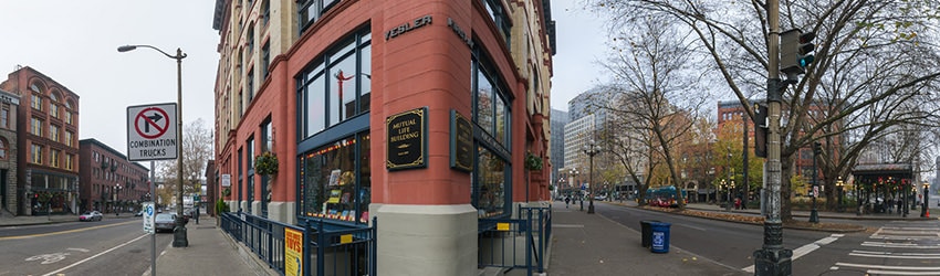 1st Ave & Yesler Way, Pioneer Square, Seattle WA