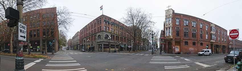 1st Ave & Main St, Pioneer Square, Seattle WA