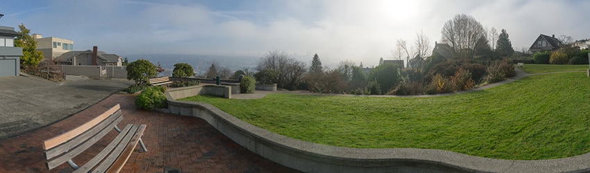 Fog from Bhy Kracke Park, Seattle WA