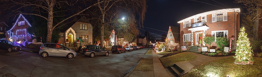 Candy Cane Lane, Ravenna, Seattle WA