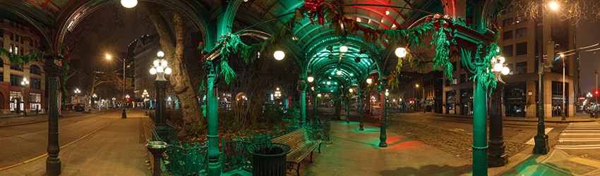 Pioneer Place Pergola, Pioneer Square, Seattle WA