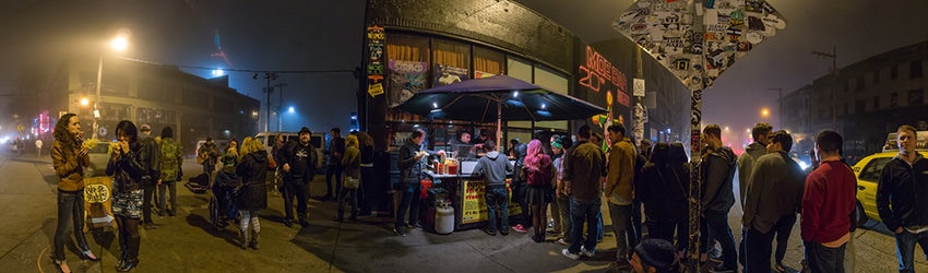 Hot Dog Cart, 10th & Pike, Capitol Hill, Seattle WA