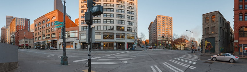 2nd Ave & Yesler, Pioneer Square, Seattle WA