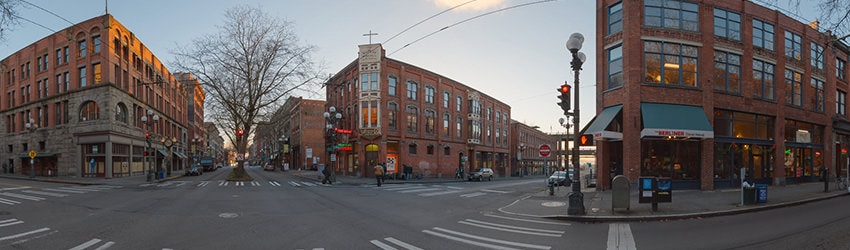 1st Ave & Main St, Pioneer Square, Seattle WA