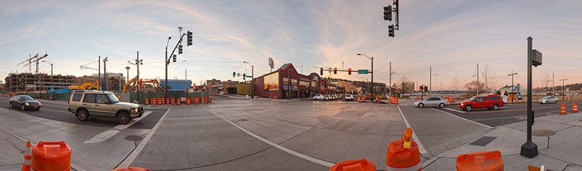 Westlake Ave & Vallet St, South Lake Union, Seattle WA
