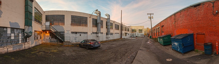 Alley Sunset, 8th Ave & Roy St, South Lake Union, Seattle WA