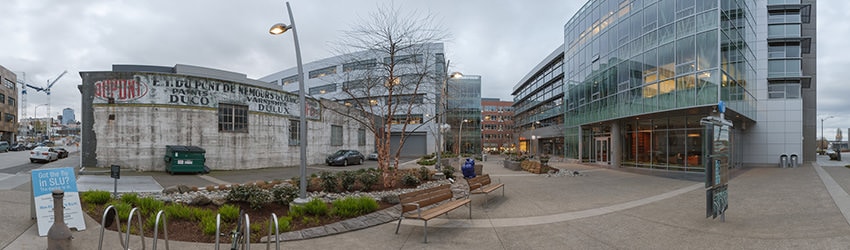 Plaza, Boren Ave, South of Mercer St, South Lake Union, Seattle WA