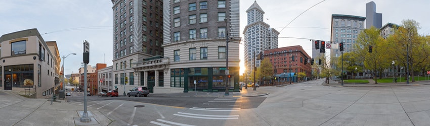 3rd Ave, Yesler Way & Prefontaine Pl, Pioneer Square, Seattle WA