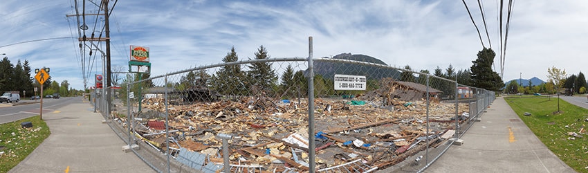 Aftermath of Gas Explosion, North Bend WA