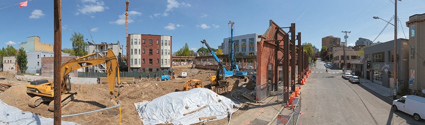 New Construction at Pike St & Belmont Ave, Capitol Hill, Seattle WA