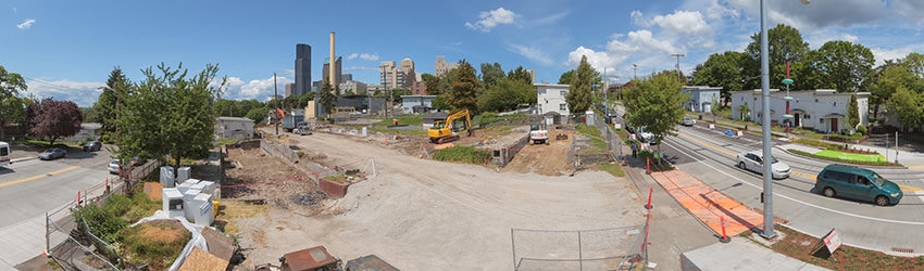 Demolition at Yesler Terrace, Seattle WA
