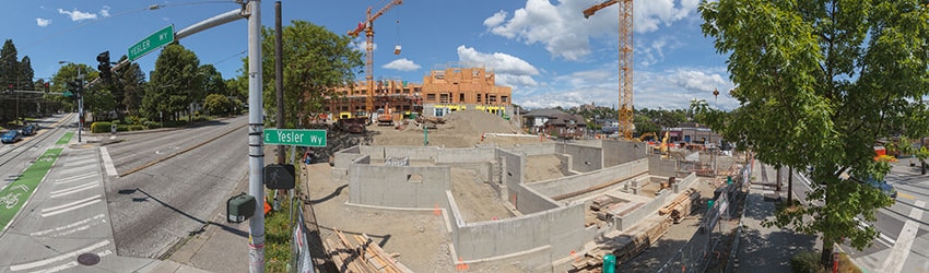 New Construction, Yesler Terrace, Seattle WA