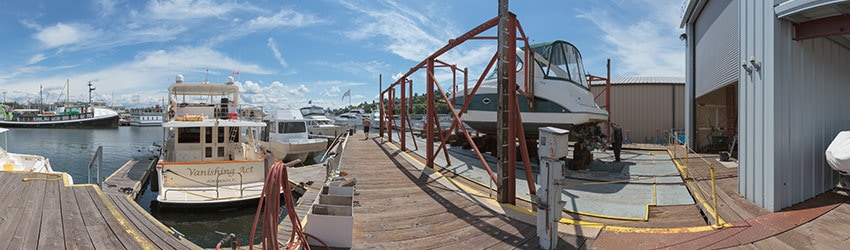 Ocean Alexander Yacht Service Marina, North Lake Union, Seattle WA