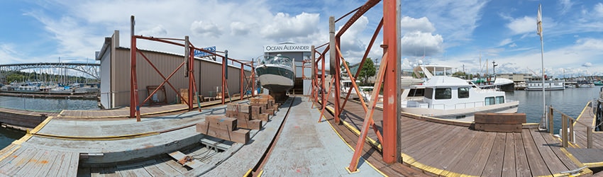 Ocean Alexander Yacht Service Marina, North Lake Union, Seattle WA