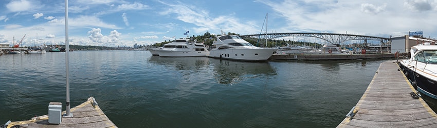 Ocean Alexander Yacht Service Marina, North Lake Union, Seattle WA