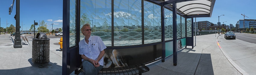 Bus Stop, Westlake Ave & Valley St, South Lake Union, Seattle WA