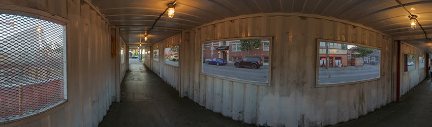 Construction Walkway, Light Rail Station, Capitol Hill, Seattle WA