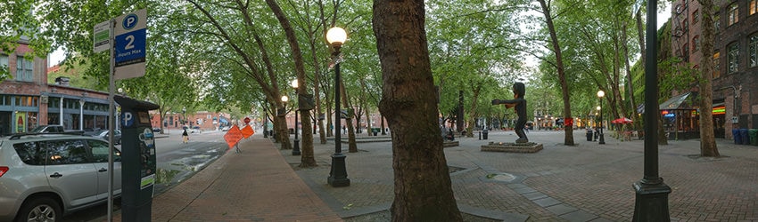 Occidental Park, Pioneer Square, Seattle WA