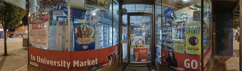 University Market, The Ave, University District, Seattle WA