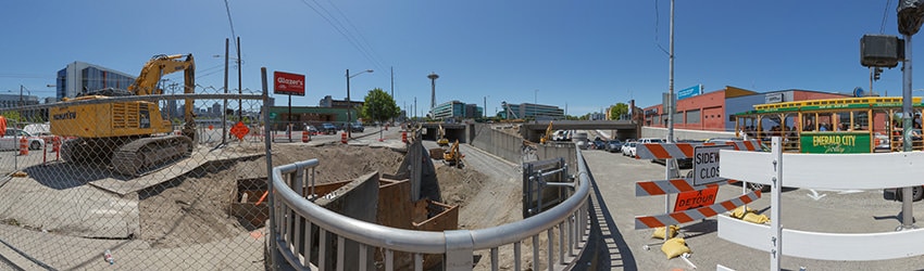 Mercer St & Dexter Ave, South Lake Union, Seattle WA