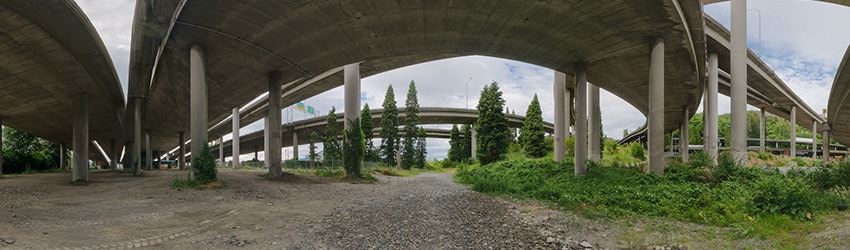 Under the West Seattle and I-5 Freeway Interchange, Seattle WA