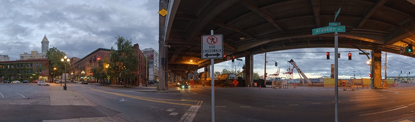 Alaskan Way & Yesler Way, Pioneer Square, Seattle WA
