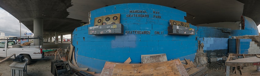 Marginal Way Skateboard Park, SODO, Seattle WA