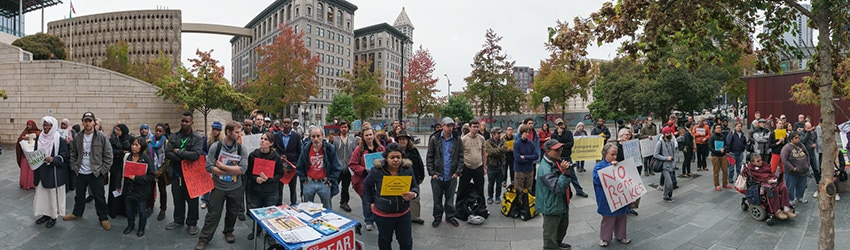 SHA Tenant Protest (Oct 24, 2014), City Hall, Seattle WA