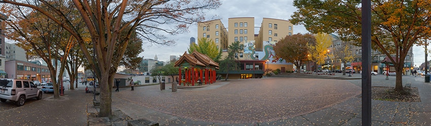 Hing Hay Park, King St & Maynard Ave, Chinatown, Seattle WA