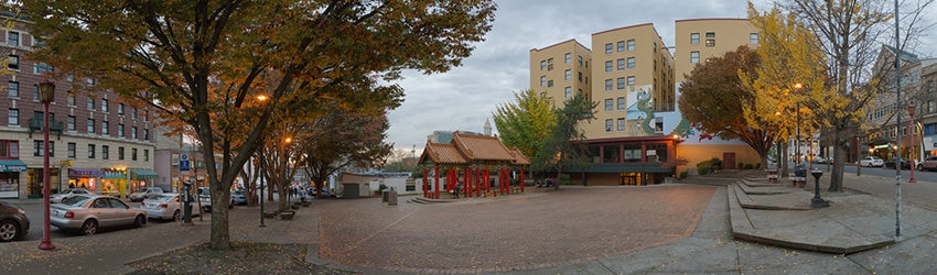 Hing Hay Park, King St & Maynard Ave, Chinatown, Seattle WA