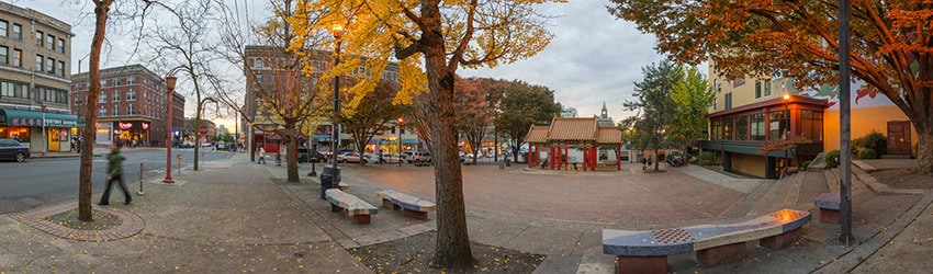 Hing Hay Park, King St & Maynard Ave, Chinatown, Seattle WA