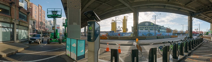 Alaskan Way Viaduct at Pike St, Seattle WA