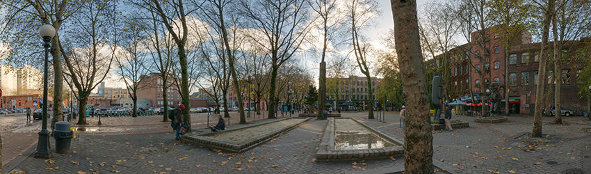 Occidental Park, Pioneer Square, Seattle WA