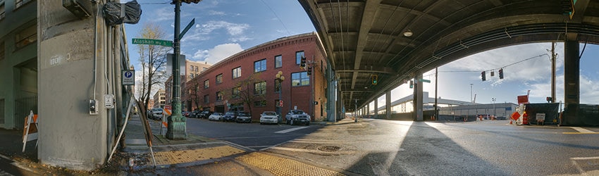 Jackson St & Alaskan Way, Pioneer Square, Seattle WA