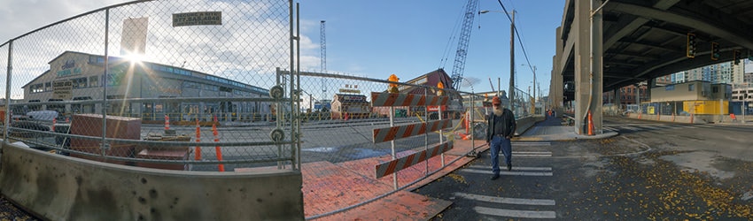 Seawall Construction, Alaskan Way & Spring St, Seattle WA
