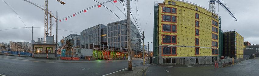 Harrison St & Boren Ave, South Lake Union, Seattle WA