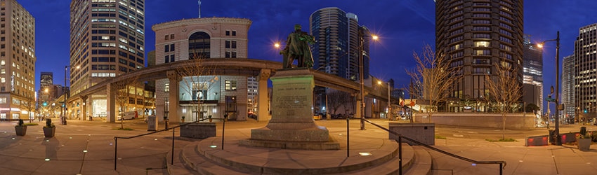 McGraw Square, 5th Ave & Olive Way, Belltown, Seattle WA