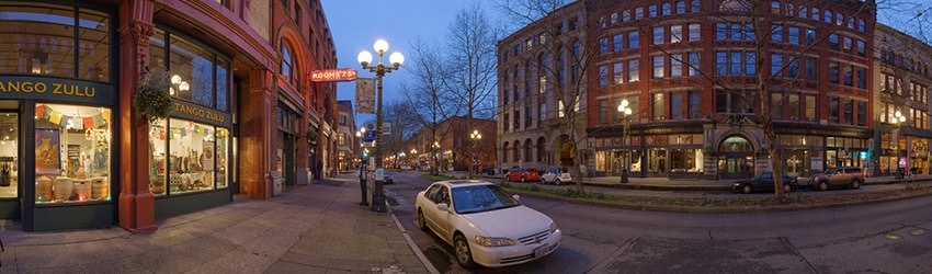 1st Ave, N of Washington St, Pioneer Square, Seattle WA