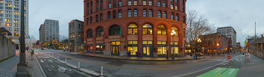 Yesler Way & Occidental Ave, Pioneer Square, Seattle WA