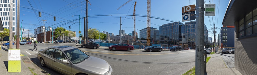 Harrison St, W of Fairview Ave, South Lake Union, Seattle WA