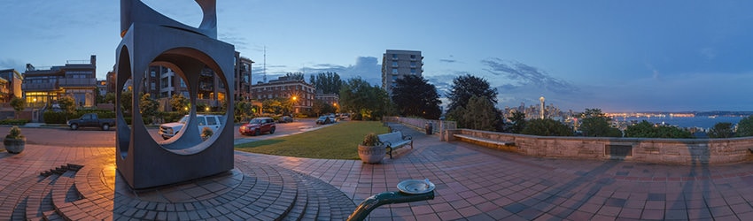 Dawn at Kerry Park Viewpoint, Queen Anne, Seattle WA