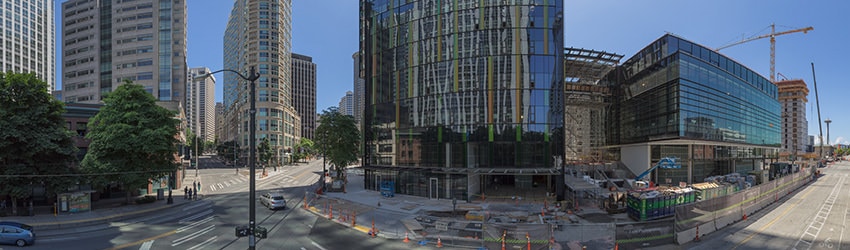 Amazon Towers Construction, 7th Ave & Westlake Ave, Seattle WA