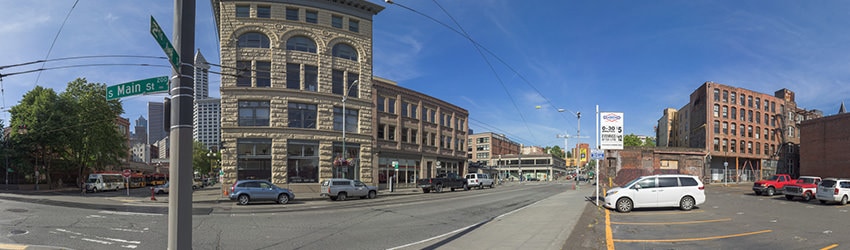 2nd Ave & Main St, Pioneer Square, Seattle WA