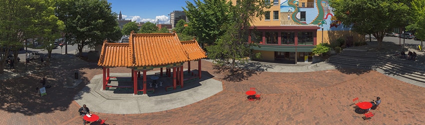 Hing Hay Park, Chinatown-International District, Seattle WA