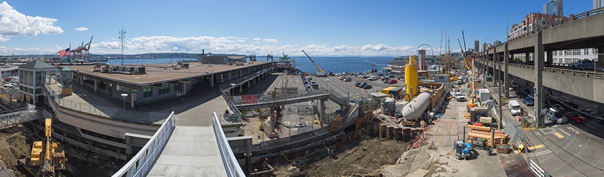 Seawall Reconstruction, Alaskan Way, Seattle WA