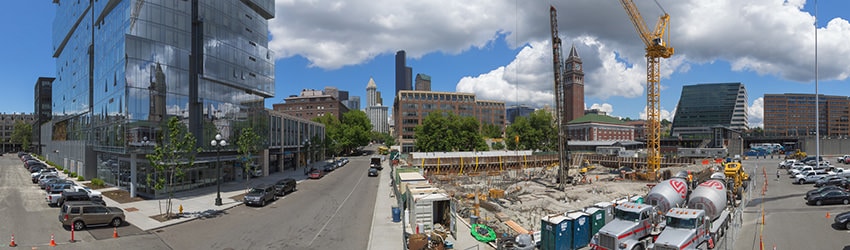 Construction, Stadium Place, Pioneer Square, Seattle WA