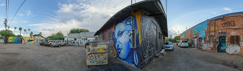 Graffiti, SE of 5th St & Roosevelt, Roosevelt Row, Phoenix AZ