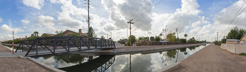 Grand Canal Trail at 3rd Ave & Hazelwood, Phoenix AZ